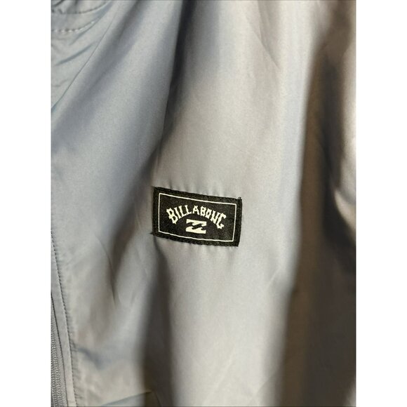 Billabong Men’s Indy Slate Blue Full-Zip Hooded Windbreaker Jacket S NWT Outdoor - Picture 2 of 7